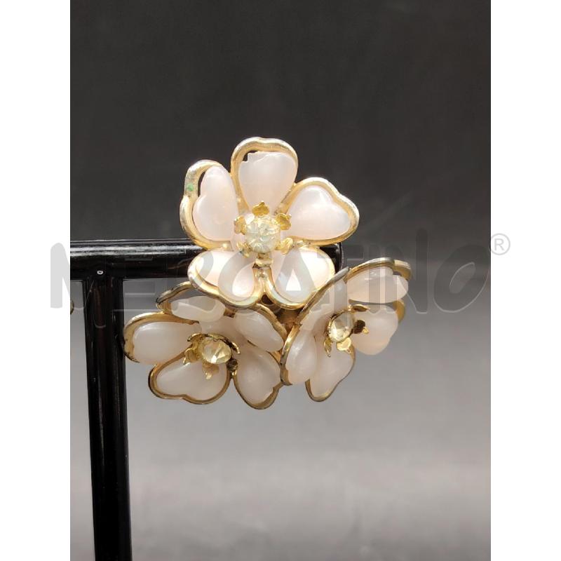 ORECCHINI CLIP FIORI ROS PROF DOR | Mercatino dell'Usato Roma eur 2