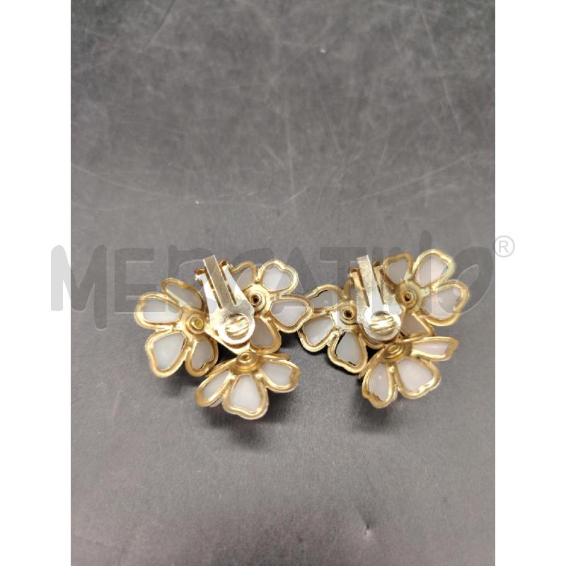 ORECCHINI CLIP FIORI ROS PROF DOR | Mercatino dell'Usato Roma eur 3