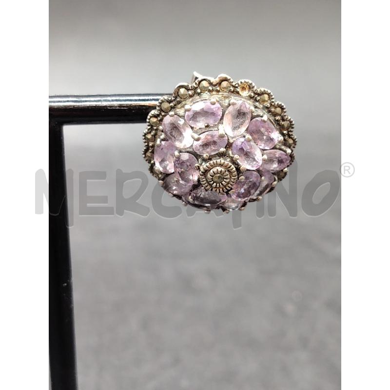 ORECCHINI FUSION BOMBATO AMETISTA | Mercatino dell'Usato Roma eur 2