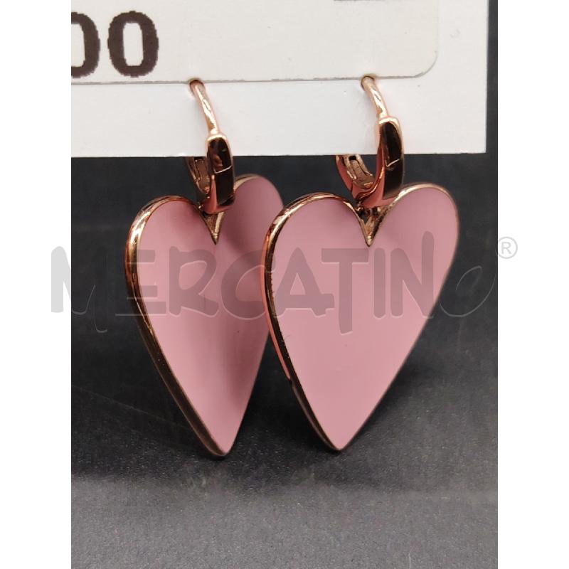 ORECCHINI FUSION CUORE SMALTO RS  | Mercatino dell'Usato Roma eur 1