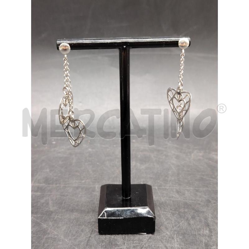 ORECCHINI FUSION CUORI PENDENTI | Mercatino dell'Usato Roma eur 1