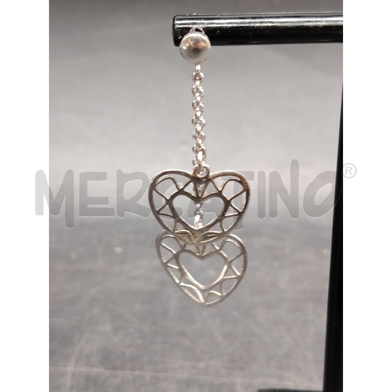 ORECCHINI FUSION CUORI PENDENTI | Mercatino dell'Usato Roma eur 2