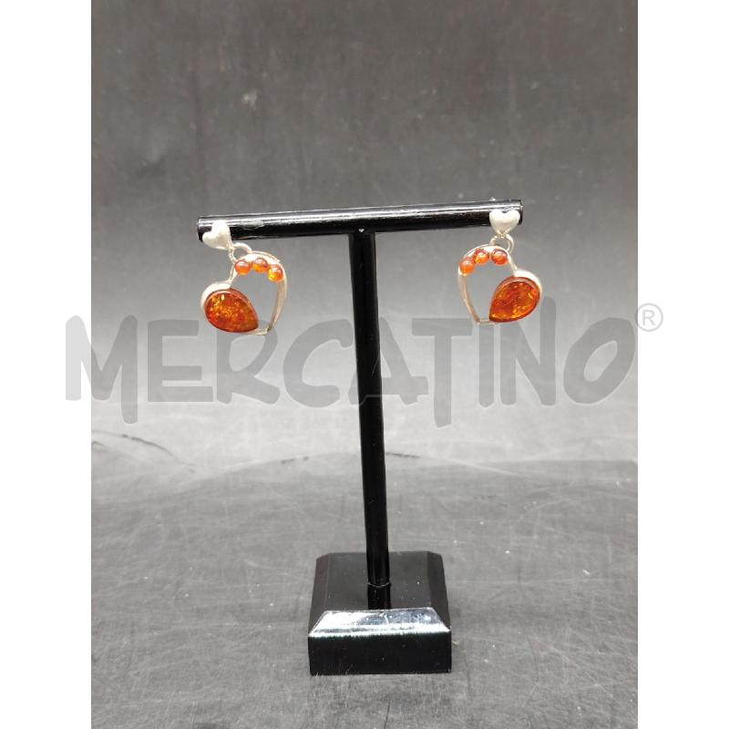 ORECCHINI FUSION CUORI PIETRA ARA | Mercatino dell'Usato Roma eur 1