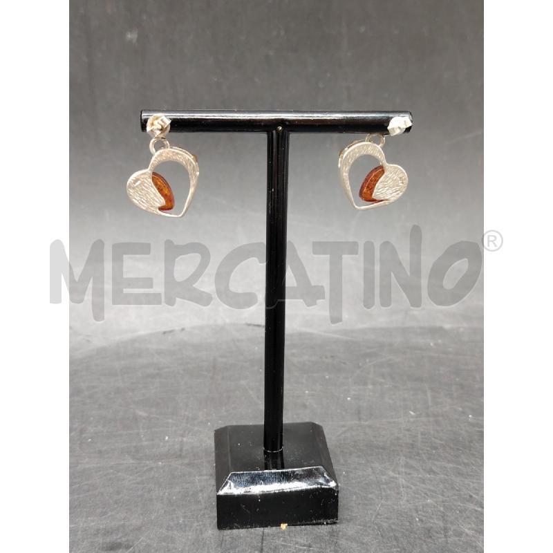 ORECCHINI FUSION CUORI PIETRA ARA | Mercatino dell'Usato Roma eur 3