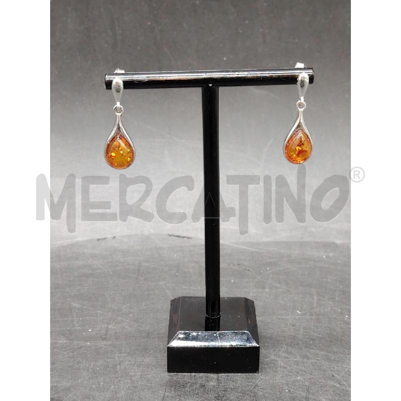ORECCHINI FUSION GOCCIA PIETRA ARA | Mercatino dell'Usato Roma eur 1