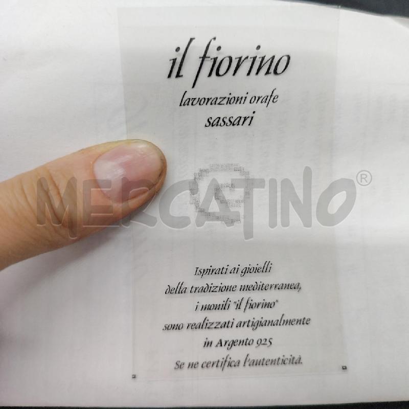 ORECCHINI FUSION IL FIORINO CURVI PIETRA CELESTE  | Mercatino dell'Usato Roma eur 4