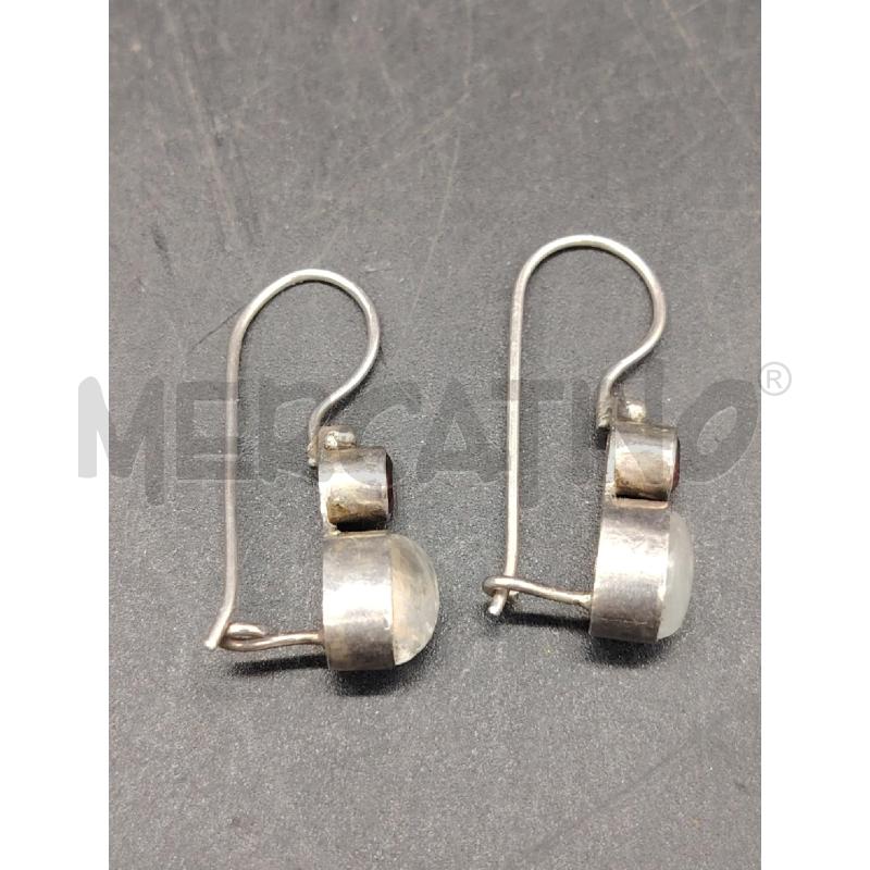 ORECCHINI FUSION PIETRA DI LUNA PIETRA ROSS | Mercatino dell'Usato Roma eur 3