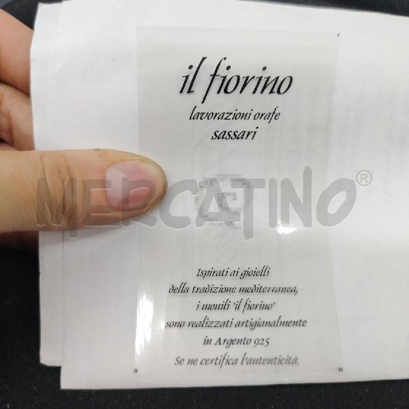 ORECCHINI IL FIORINO FUSION GIRELLA PIETRE ROSS | Mercatino dell'Usato Roma eur 4