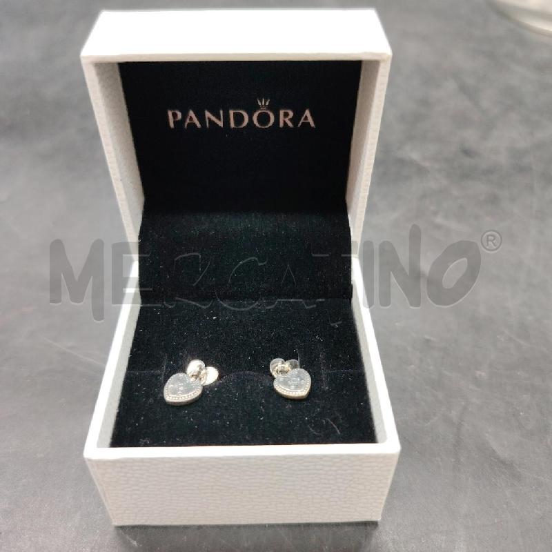 ORECCHINI PANDORA CUORE PENDENTE | Mercatino dell'Usato Roma eur 1