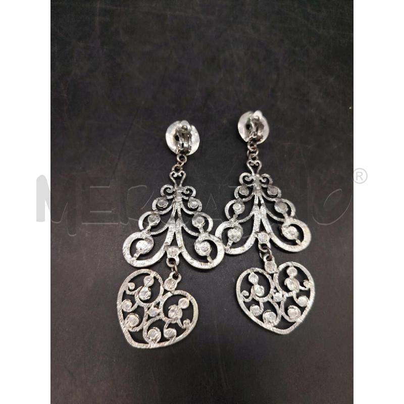 ORECCHINI PENDENTI CHANDELIERN PIETRB GRI | Mercatino dell'Usato Roma eur 3