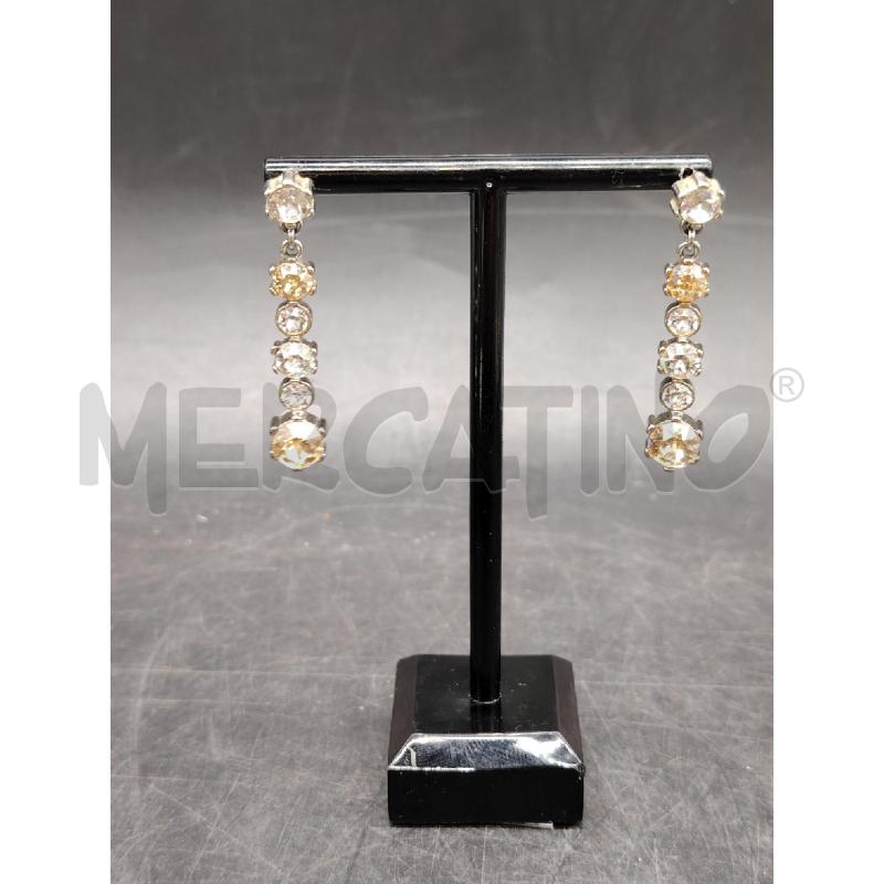 ORECCHINI PENDENTI LOLA & GRACE STRASS BIA GIA | Mercatino dell'Usato Roma eur 1