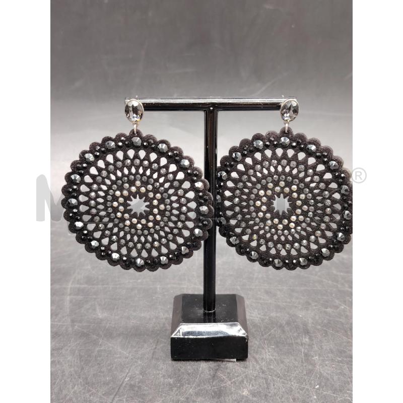 ORECCHINI SWAROVSKI FELTRO TRAF STRASS | Mercatino dell'Usato Roma eur 1