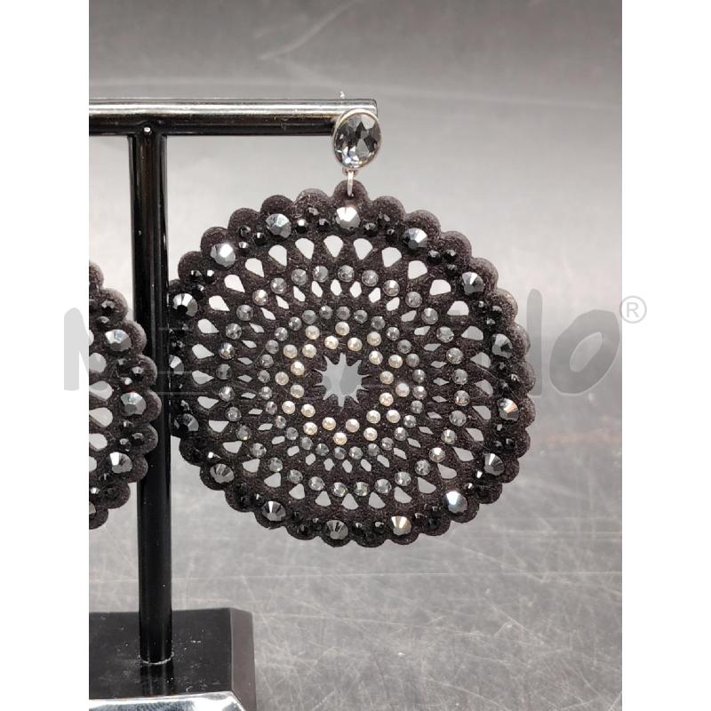 ORECCHINI SWAROVSKI FELTRO TRAF STRASS | Mercatino dell'Usato Roma eur 2