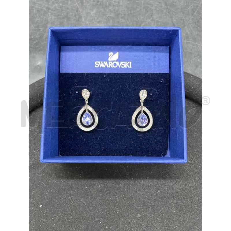 ORECCHINI SWAROVSKI GOCCIA BLU  | Mercatino dell'Usato Roma eur 1