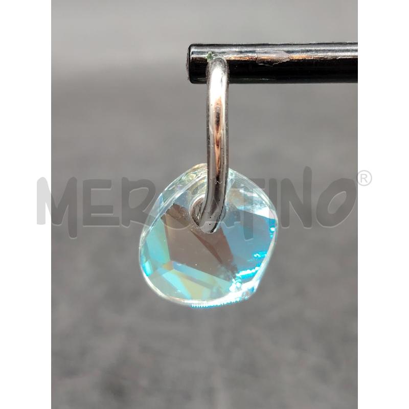 ORECCHINI SWAROVSKI PENDENTE CRISTALLO TRASP | Mercatino dell'Usato Roma eur 2