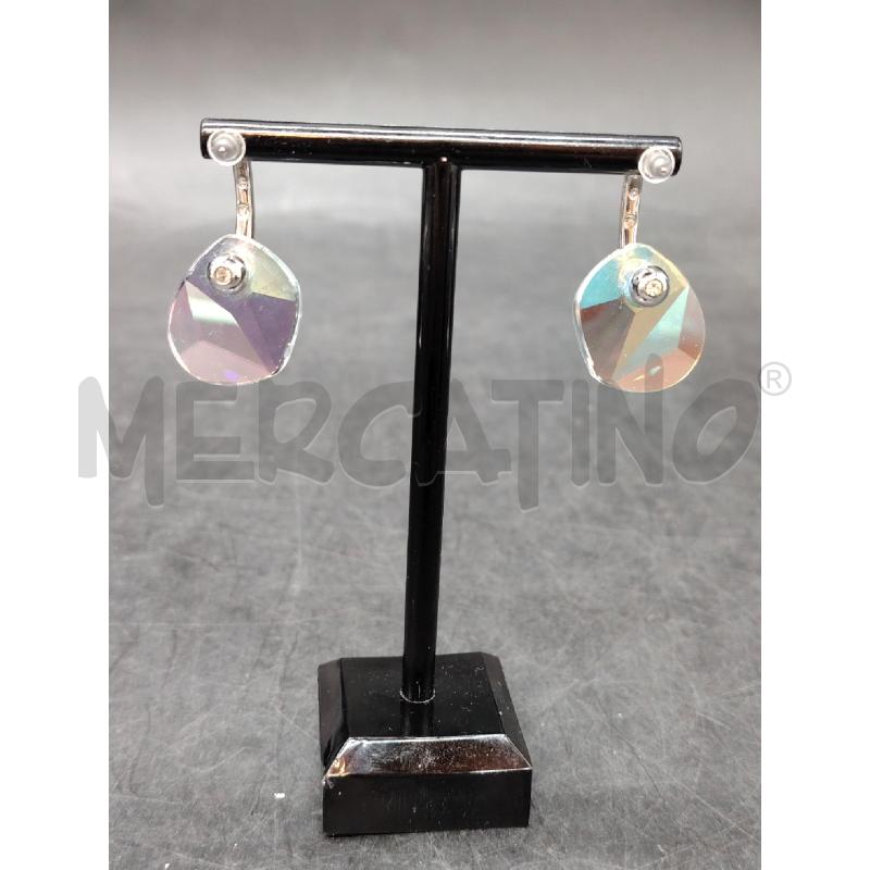 ORECCHINI SWAROVSKI PENDENTE CRISTALLO TRASP | Mercatino dell'Usato Roma eur 3