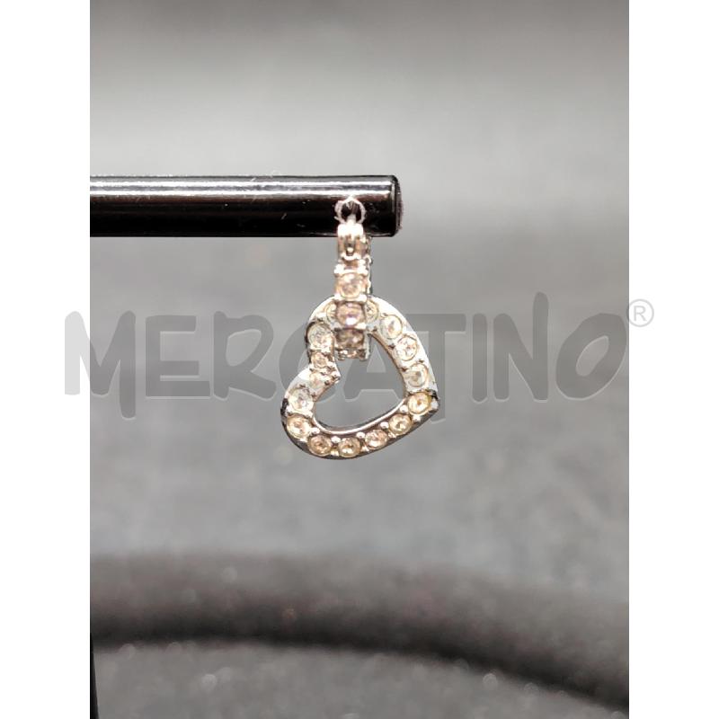 ORECCHINI SWAROVSKI PENDENTE CUORICINI STRASS | Mercatino dell'Usato Roma eur 2