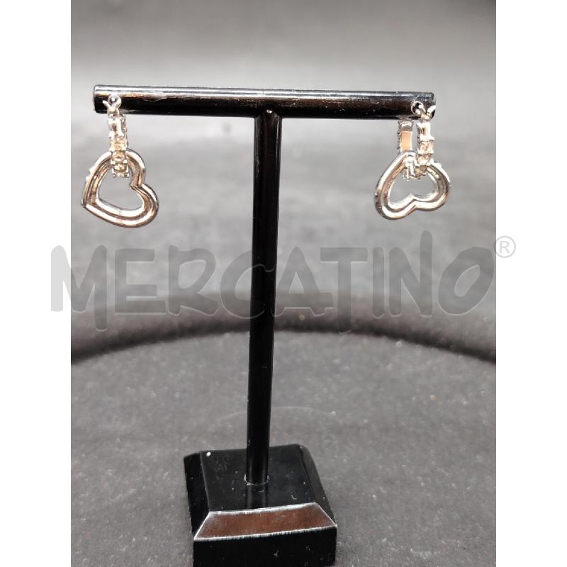 ORECCHINI SWAROVSKI PENDENTE CUORICINI STRASS | Mercatino dell'Usato Roma eur 3