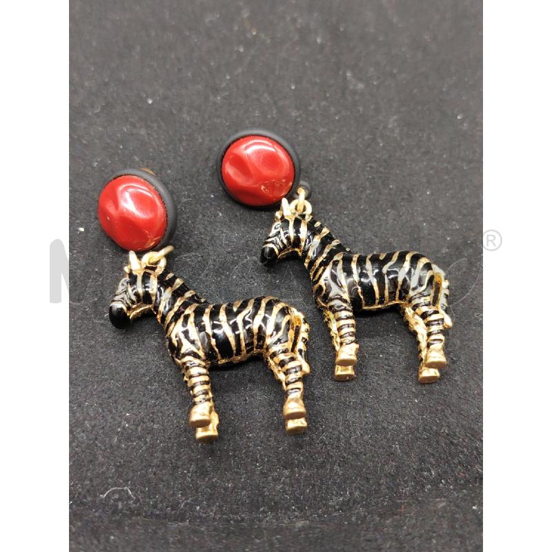 ORECCHINI ZEBRA PENDENTE | Mercatino dell'Usato Roma eur 1