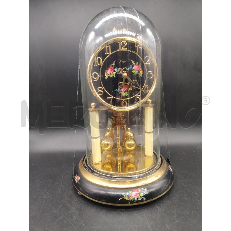 OROLOGIO CAMPANA VETRO FIORI DIP | Mercatino dell'Usato Roma eur 1