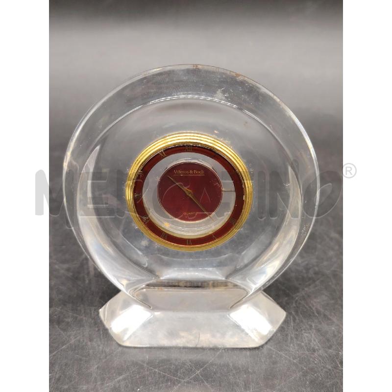 OROLOGIO DA TAVOLO VILLEROY&BOCH CRISTALLO DA RIV   | Mercatino dell'Usato Roma eur 1