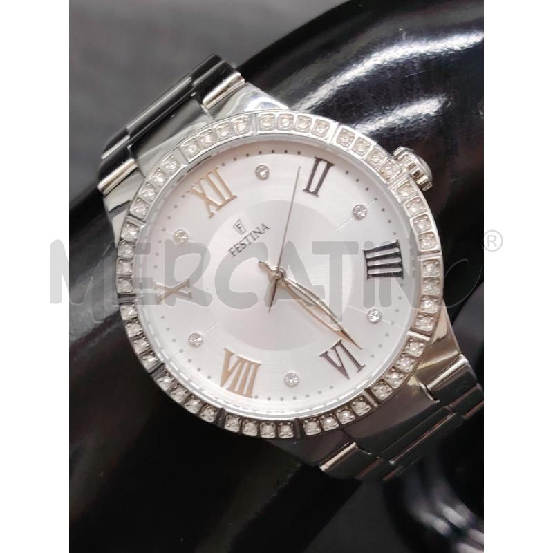 OROLOGIO FESTINA ACCIAIO STRASS F16719 | Mercatino dell'Usato Roma eur 2