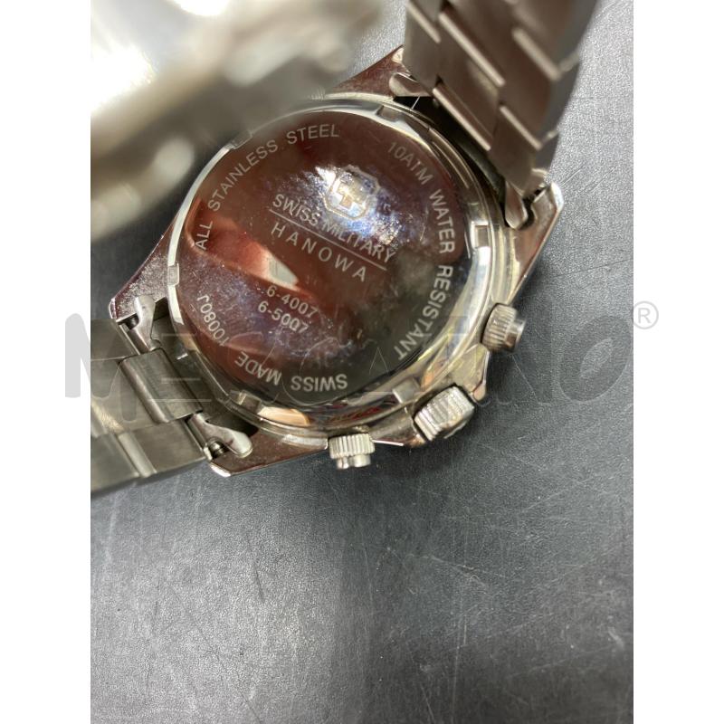 OROLOGIO HANOWA SWISS MILITARY NERO  | Mercatino dell'Usato Roma eur 3