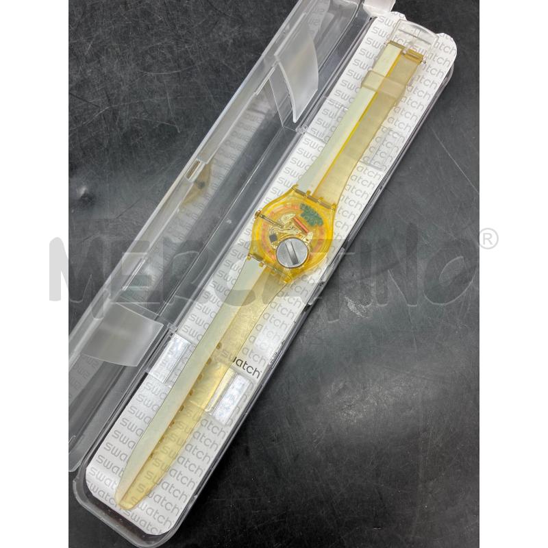 OROLOGIO SWATCH GIALLO TRASPARENTE | Mercatino dell'Usato Roma eur 4