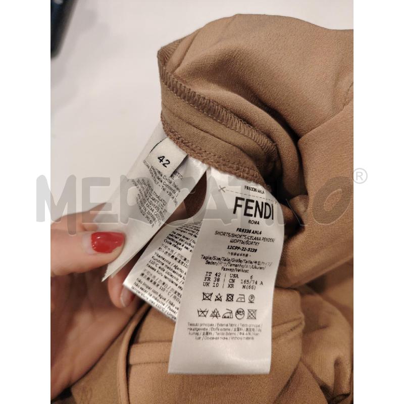 PANTALONCINO D FENDI MARR LOGO  | Mercatino dell'Usato Roma eur 4