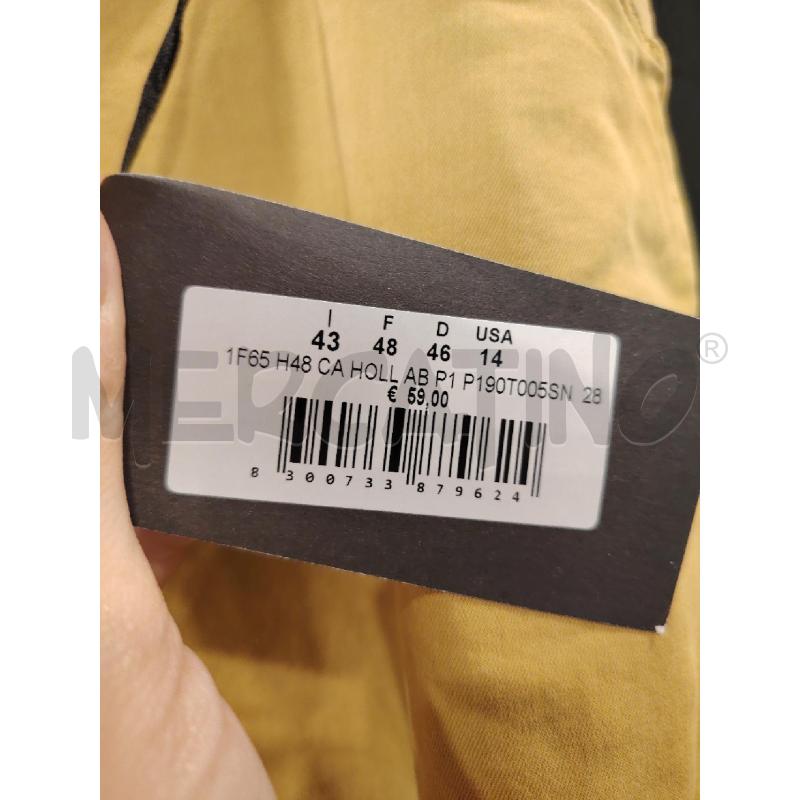 PANTALONE D FIORELLA RUBINO SENAPE ETICHETTA | Mercatino dell'Usato Roma eur 2