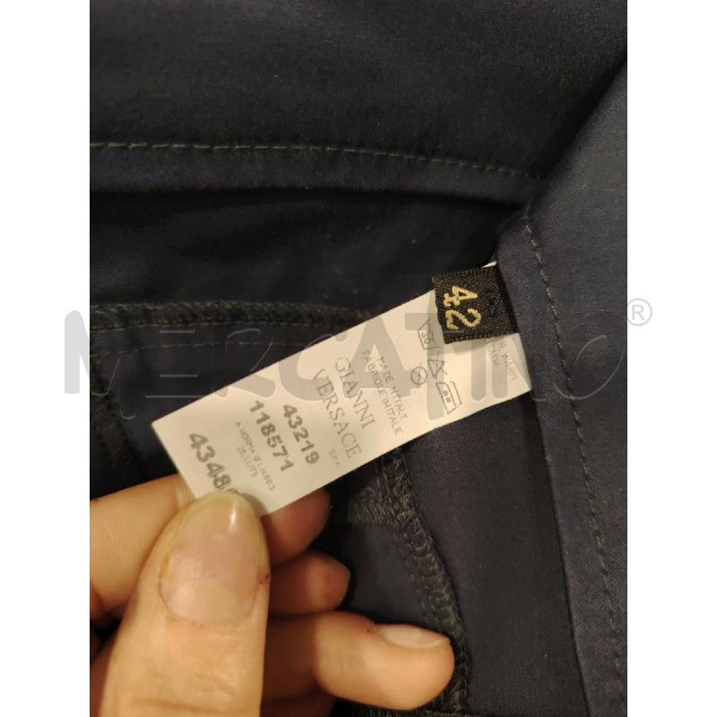 PANTALONE D GIANNI VERSACE BLU PALAZZO | Mercatino dell'Usato Roma eur 2