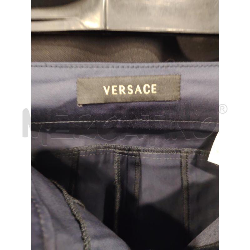 PANTALONE D GIANNI VERSACE BLU PALAZZO | Mercatino dell'Usato Roma eur 3
