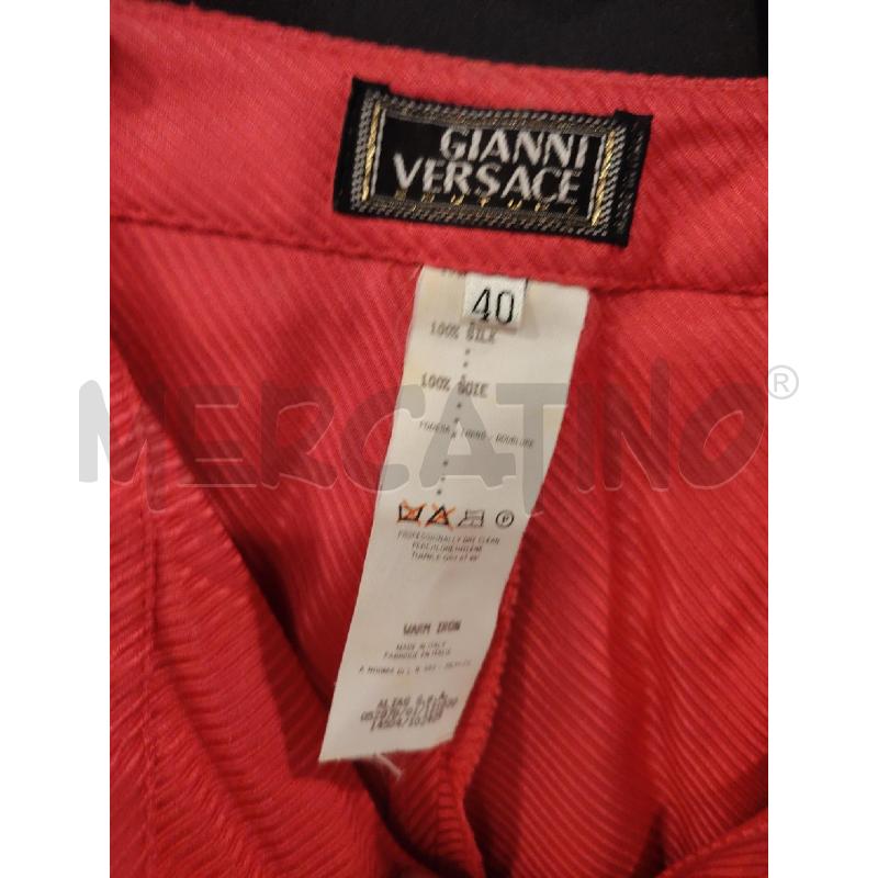 PANTALONE D GIANNI VERSACE ROSA CARTELLINO | Mercatino dell'Usato Roma eur 3