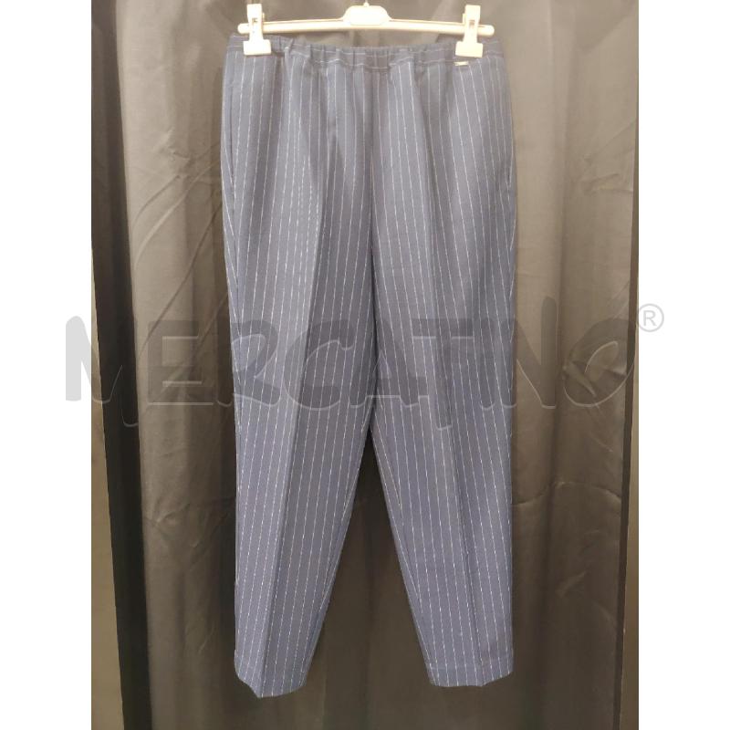 PANTALONE D LE COEUR TWINSET BLU GESSATO | Mercatino dell'Usato Roma eur 1