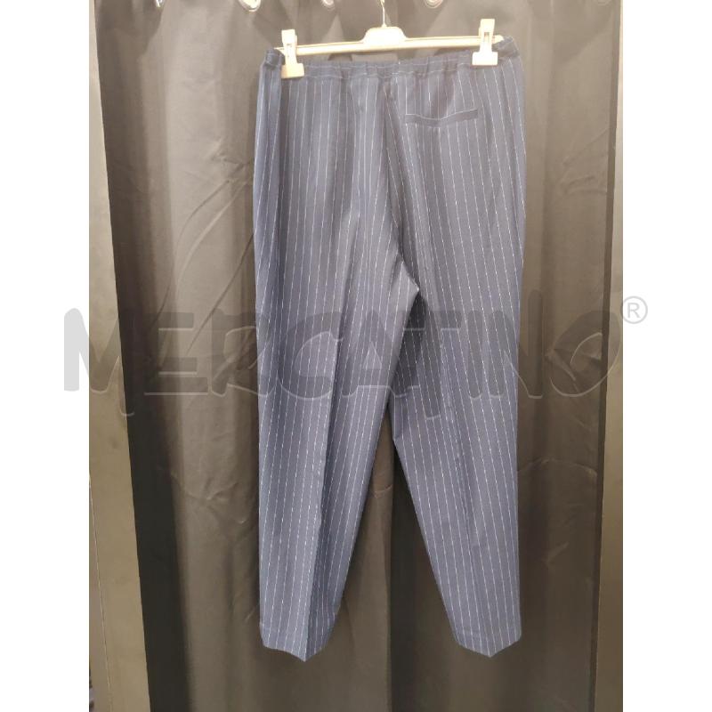 PANTALONE D LE COEUR TWINSET BLU GESSATO | Mercatino dell'Usato Roma eur 2