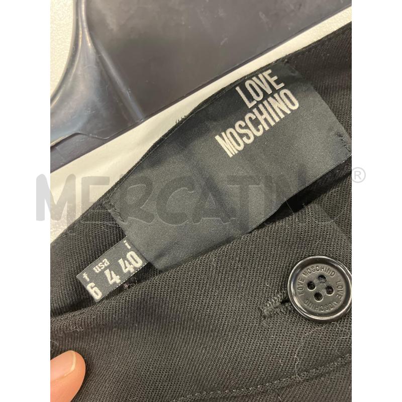 PANTALONE D LOVE MOSCHINO NERI  | Mercatino dell'Usato Roma eur 3