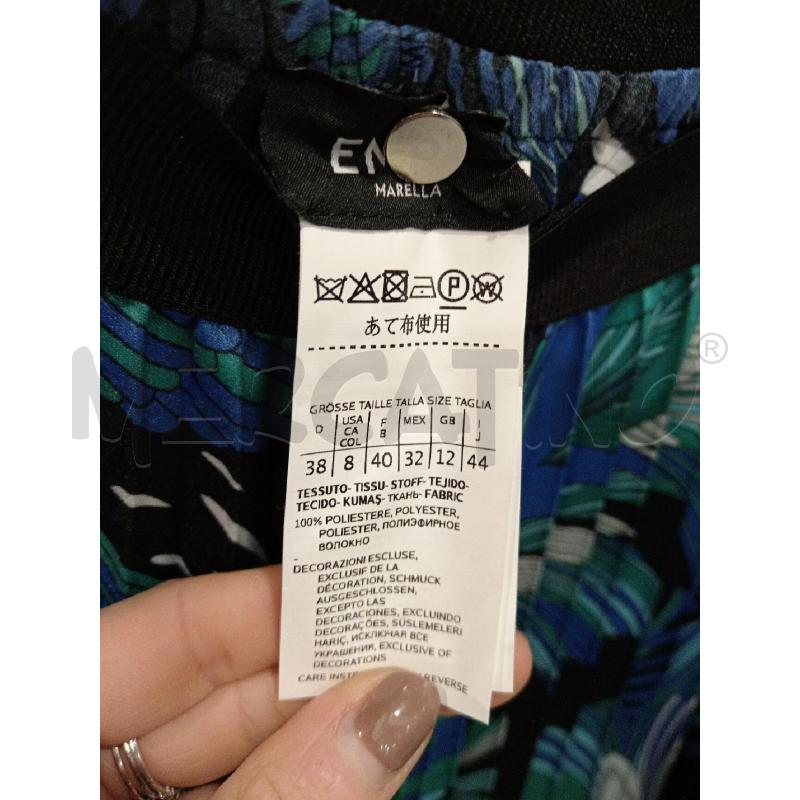 PANTALONE D MARELLA FASCIA NE FANTASIA FOGLIE COLORATE | Mercatino dell'Usato Roma eur 2