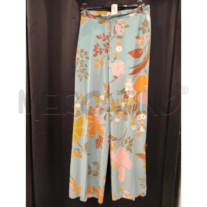 PANTALONE D MARELLA SETA CEL FIORI ARA BIA RS | Mercatino dell'Usato Roma eur 1