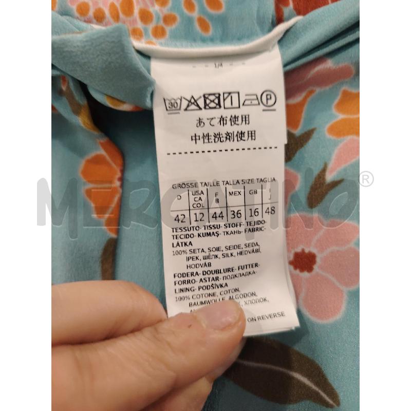 PANTALONE D MARELLA SETA CEL FIORI ARA BIA RS | Mercatino dell'Usato Roma eur 2