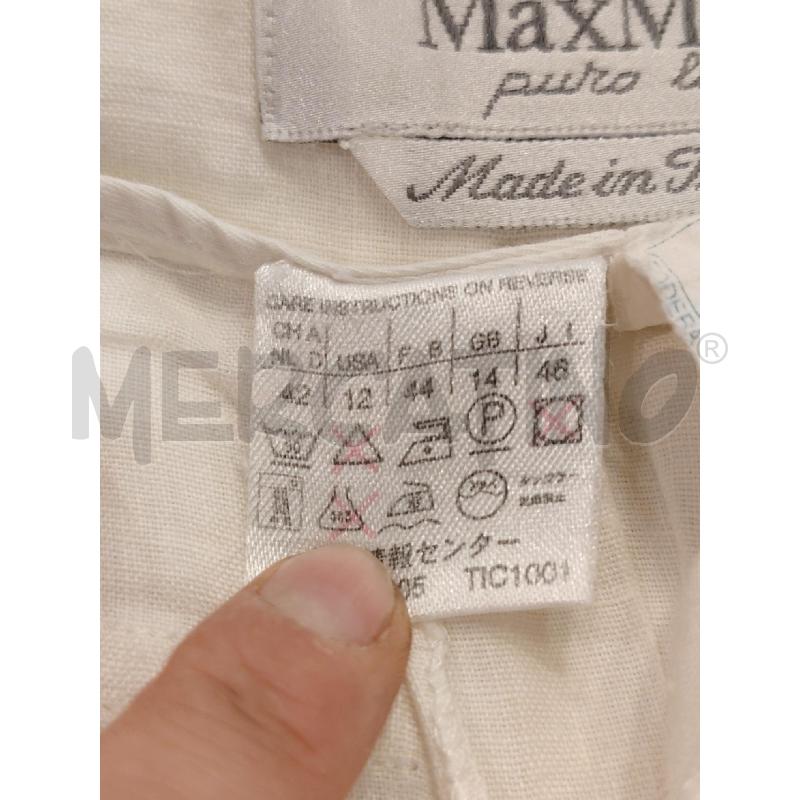 PANTALONE D MAXMARA PURO LINO BIA | Mercatino dell'Usato Roma eur 3