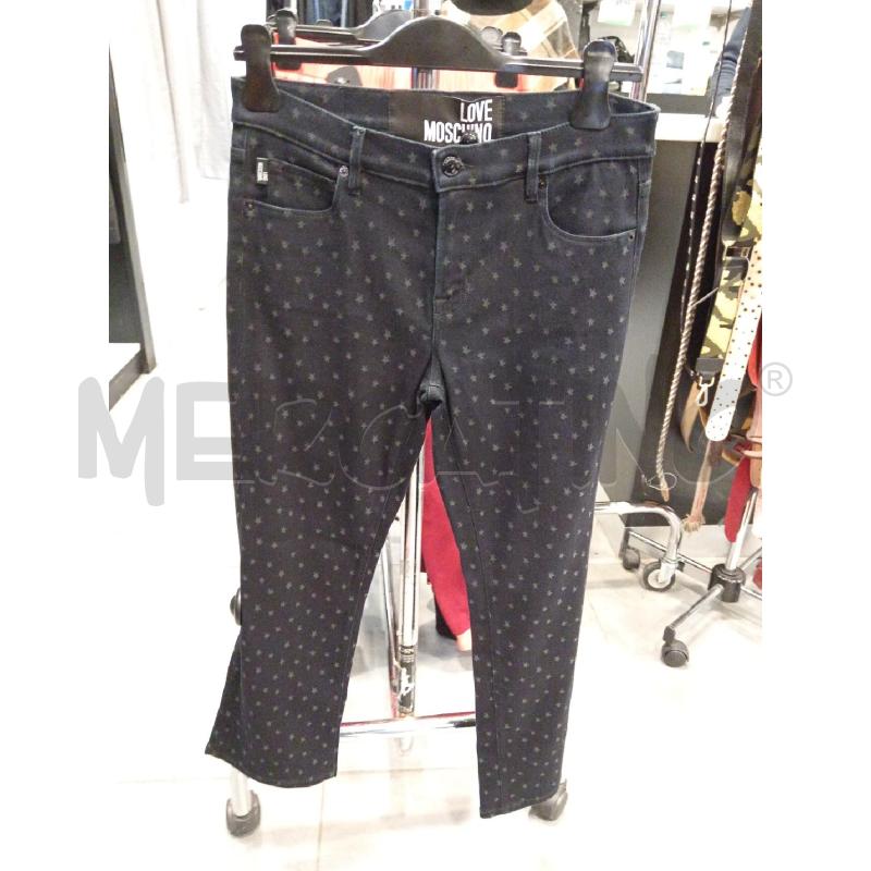 PANTALONE D MOSCHINO BLU STELLE | Mercatino dell'Usato Roma eur 1
