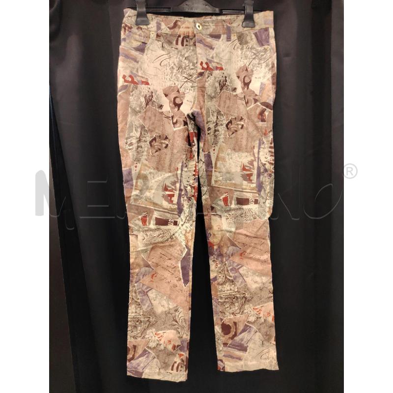 PANTALONE D MOSCHINO JEANS STAMPA VIO RS PANNA | Mercatino dell'Usato Roma eur 1