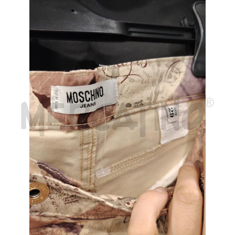 PANTALONE D MOSCHINO JEANS STAMPA VIO RS PANNA | Mercatino dell'Usato Roma eur 2