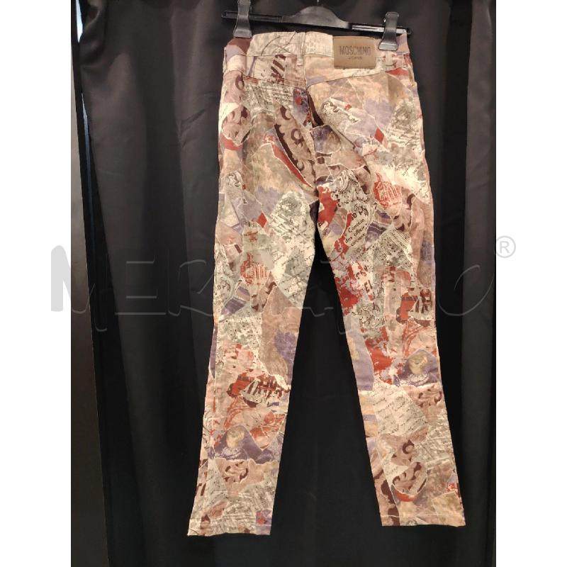 PANTALONE D MOSCHINO JEANS STAMPA VIO RS PANNA | Mercatino dell'Usato Roma eur 3