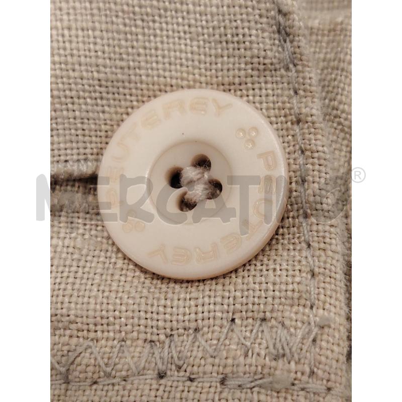 PANTALONE D PEUTEREY BEIGE LINO CARGO | Mercatino dell'Usato Roma eur 4