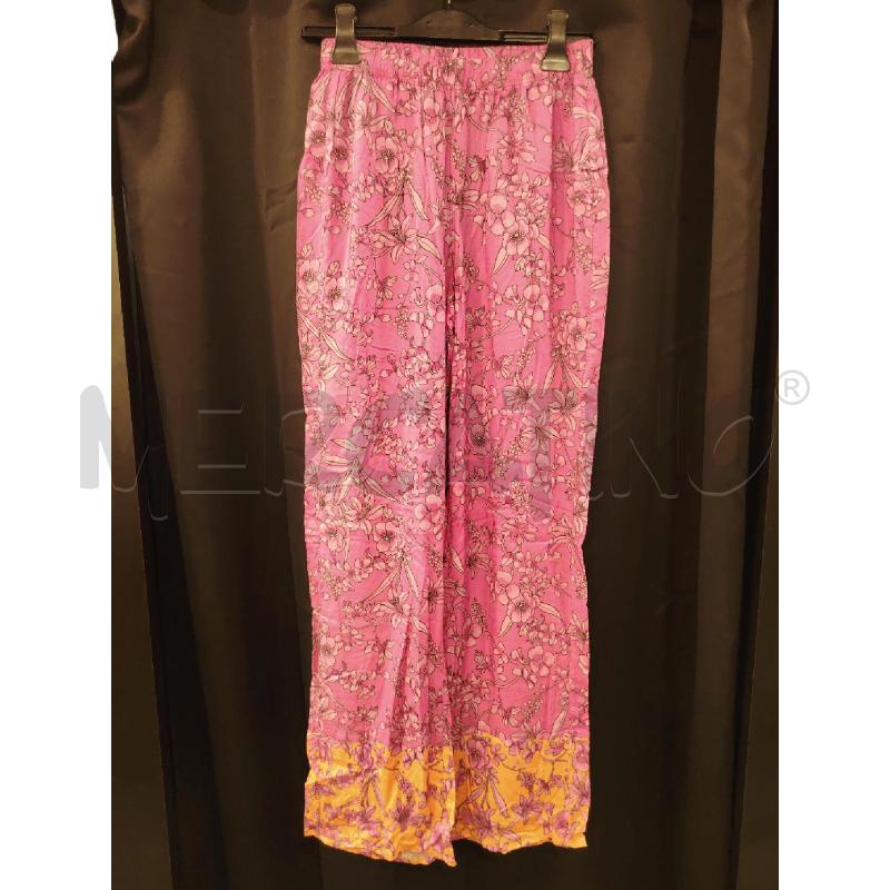 PANTALONE D RAGNO FUCSIA FIORI FONDO ARA  | Mercatino dell'Usato Roma eur 1