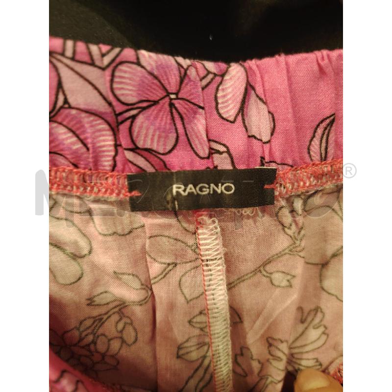 PANTALONE D RAGNO FUCSIA FIORI FONDO ARA  | Mercatino dell'Usato Roma eur 2