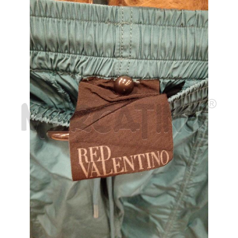 PANTALONE D REDVALENTINO TURCHESE TESSUTO ELASTICO | Mercatino dell'Usato Roma eur 2