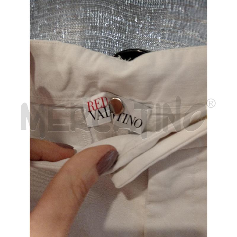 PANTALONE D RED VALENTINO BIANCO | Mercatino dell'Usato Roma eur 2