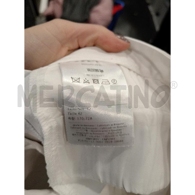 PANTALONE D RED VALENTINO BIANCO | Mercatino dell'Usato Roma eur 4